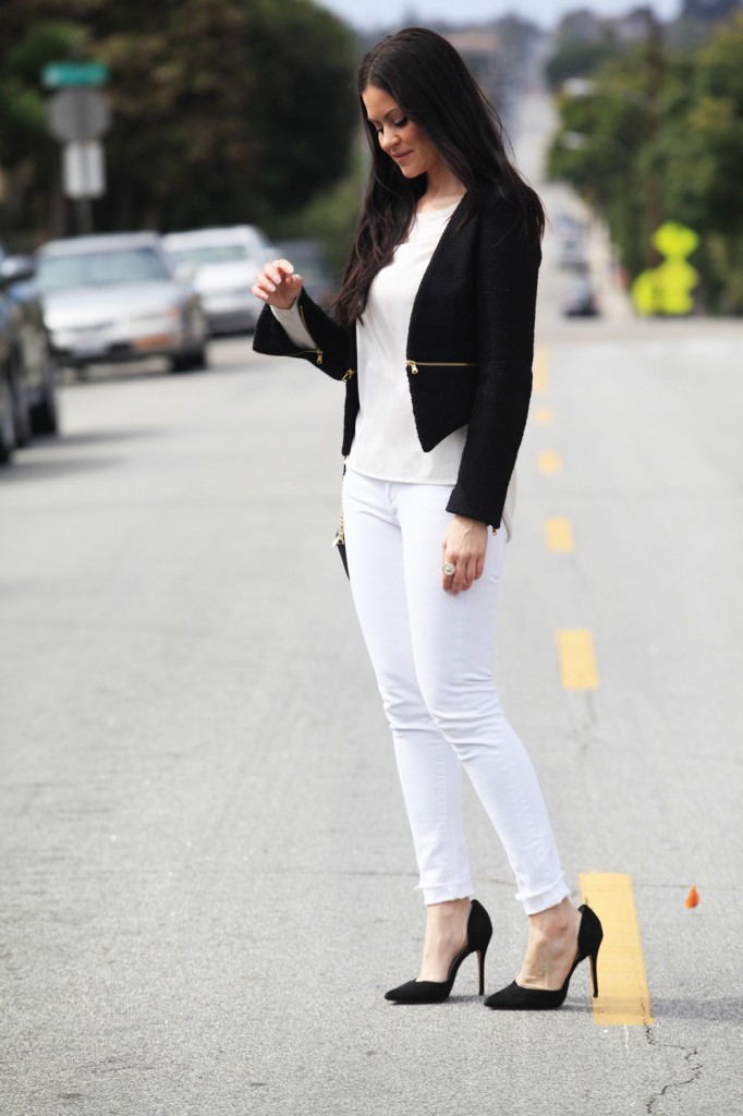 Glam latte_White Jeans_Blazer_Zara_Insane Jungle_The Wear to go girls