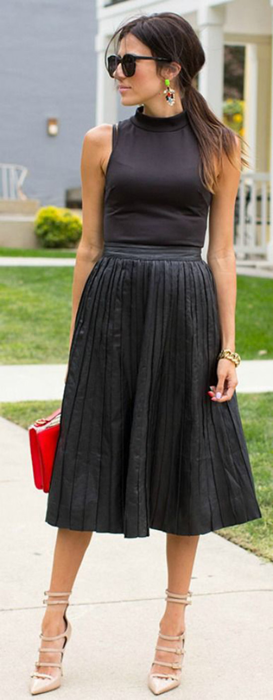 Fashion Obsession // Leather Skirts - Glam Latte