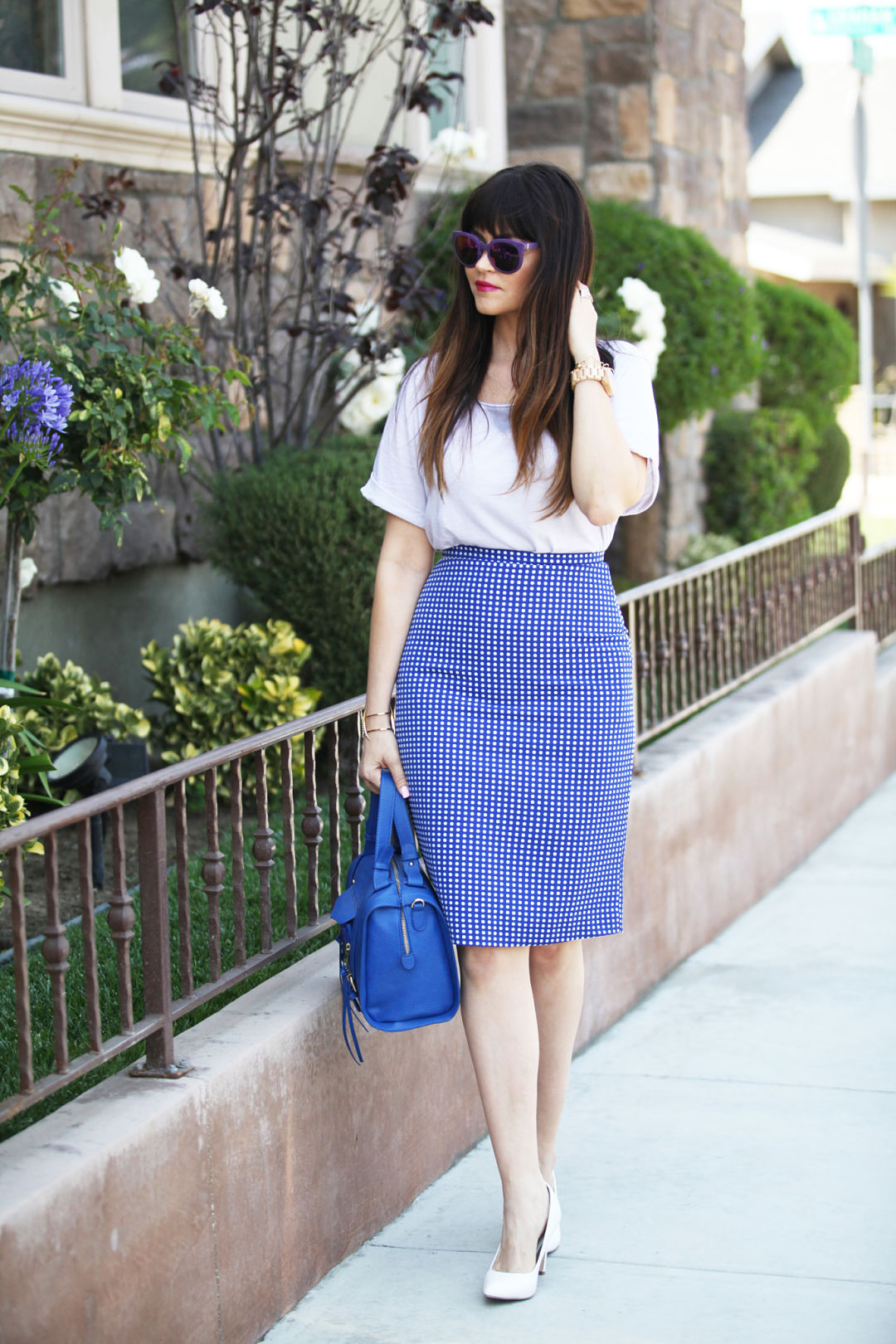 Polka Dot Skirt and Breaking Out of a Style Rut - Glam Latte