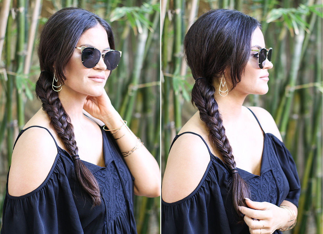 Vacation hair side braid