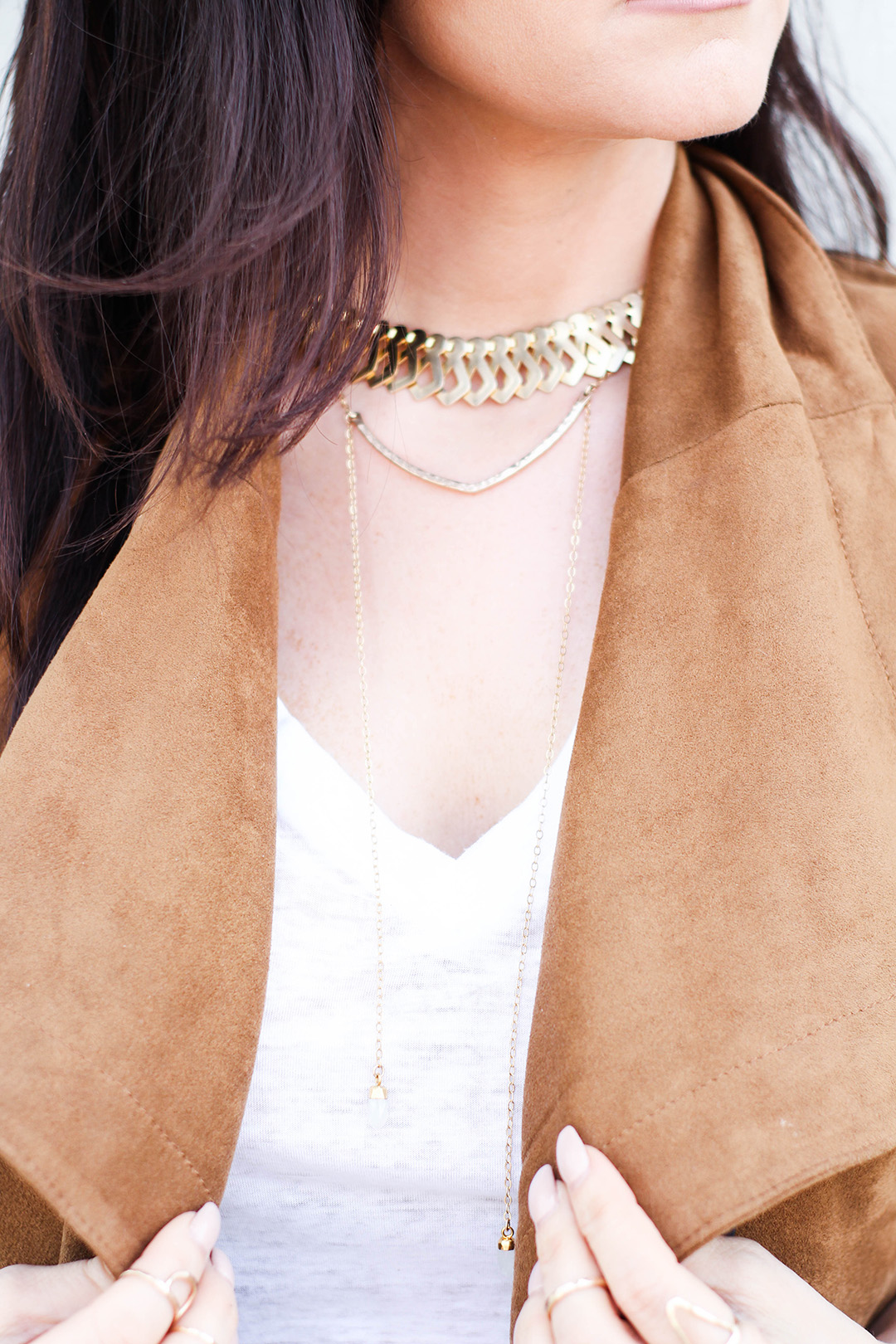 layered necklaces